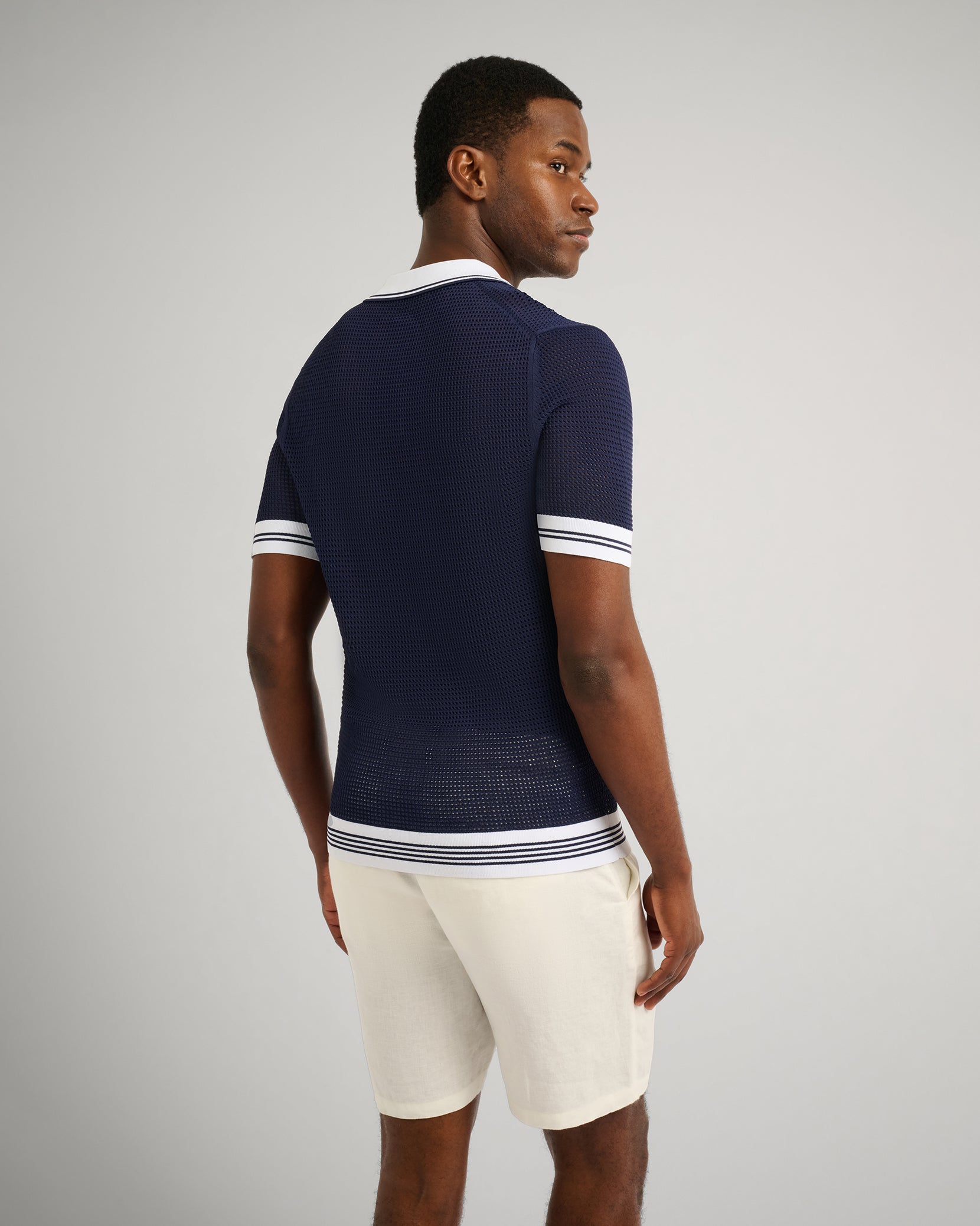 Deep Navy/White