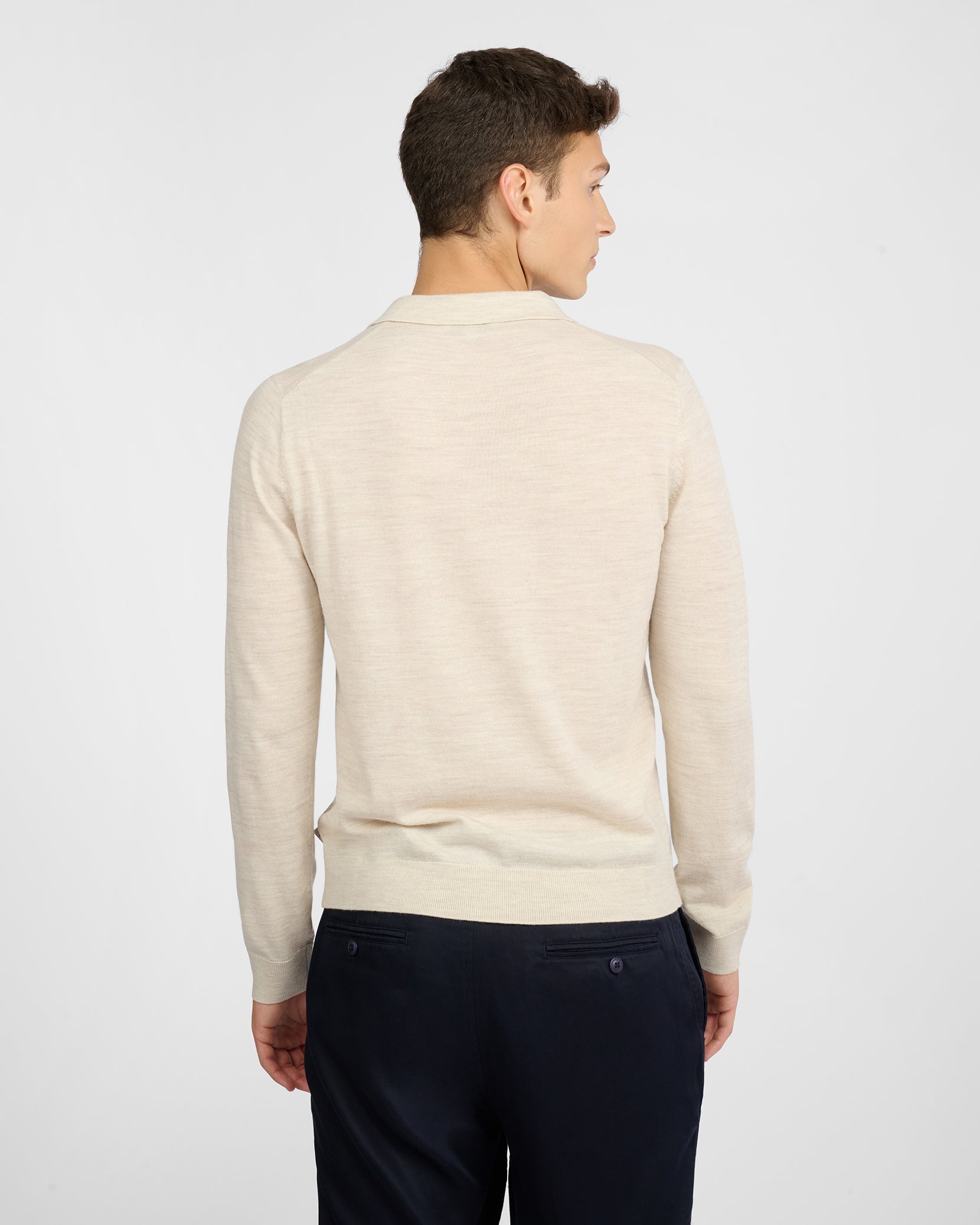 Extra Fine Merino Wool Long Sleeve Polo – onia