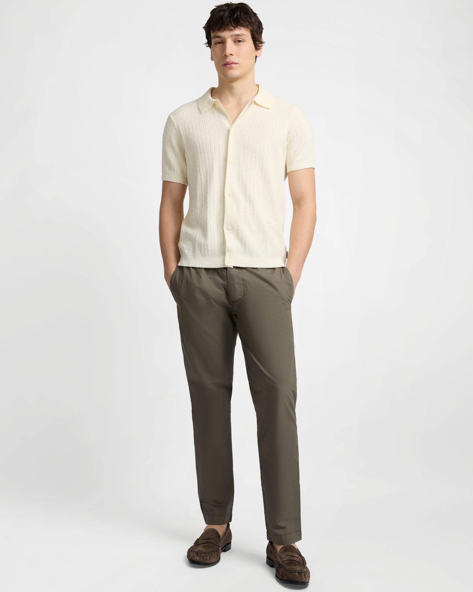Boucle Rib Button Up Shirt – onia