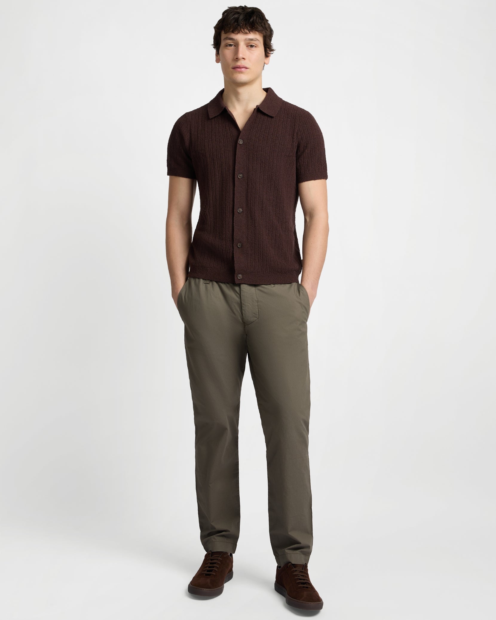 Boucle Rib Button Up Shirt – onia