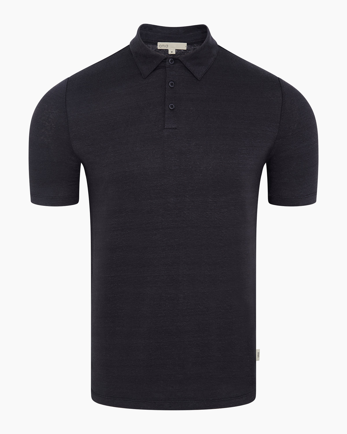 Stretch Linen Jersey Short Sleeve Polo