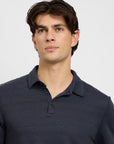 Stretch Linen Jersey Short Sleeve Polo