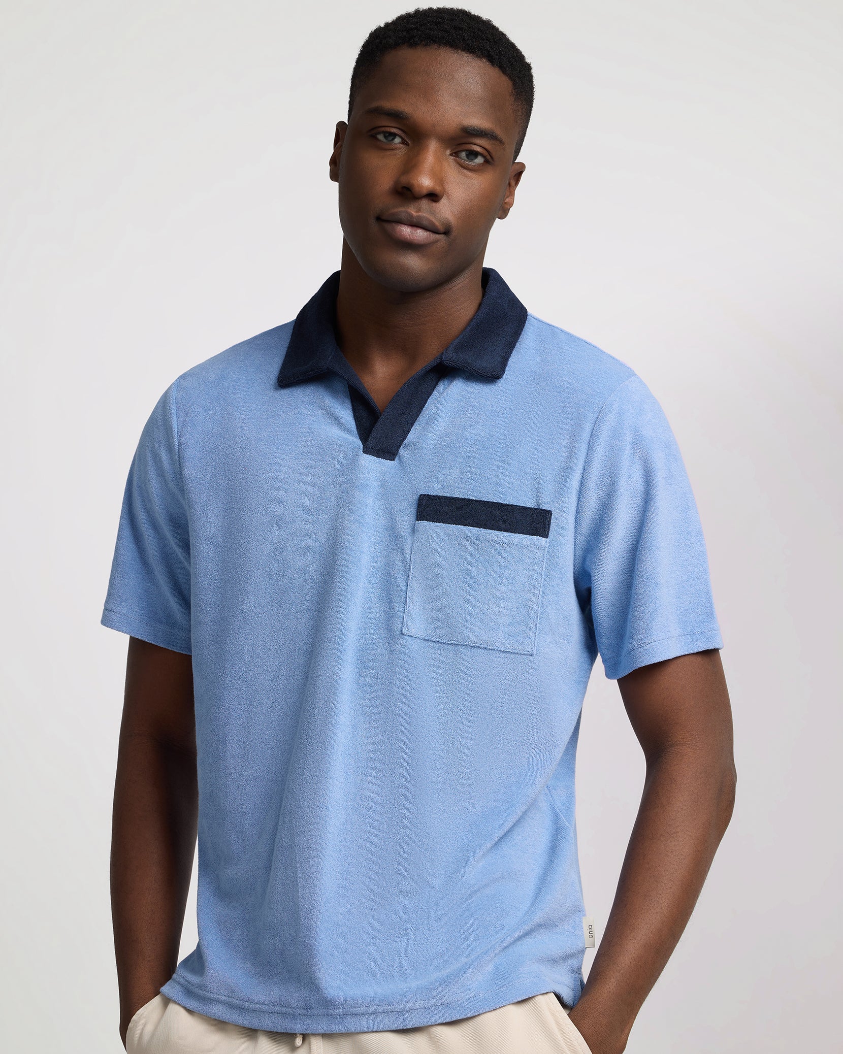 Towel Terry Pocket Johnny Collar Polo – onia