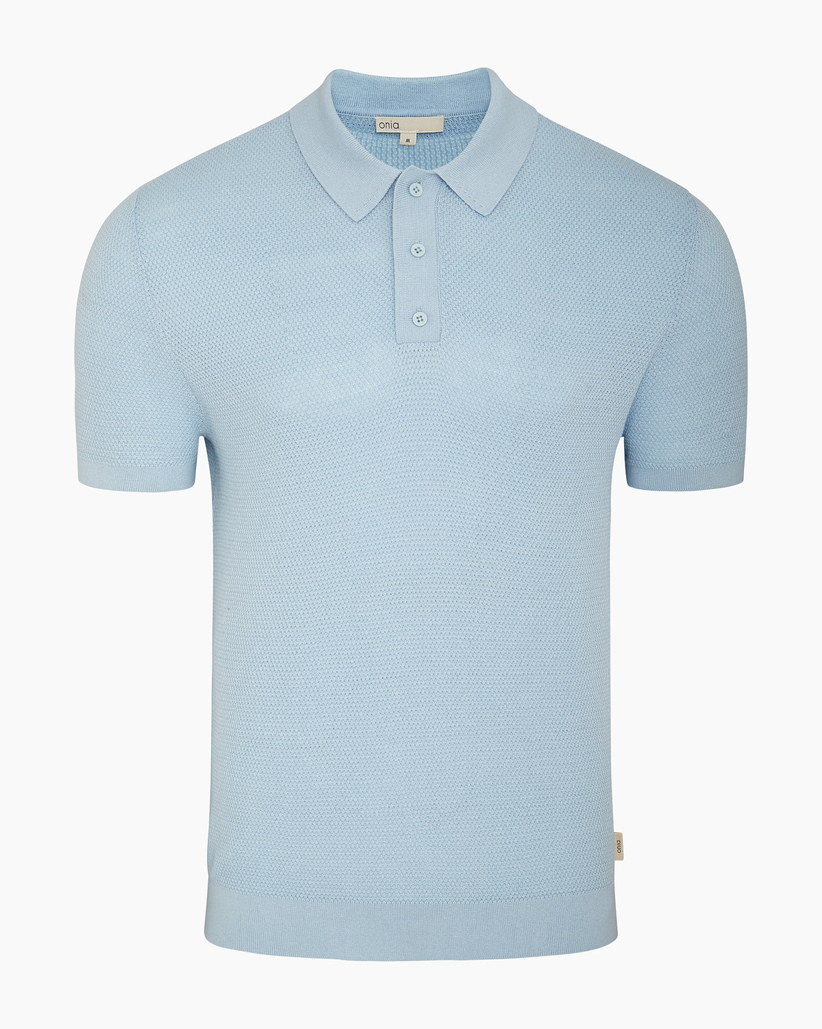 Cotton Textured Knit Polo