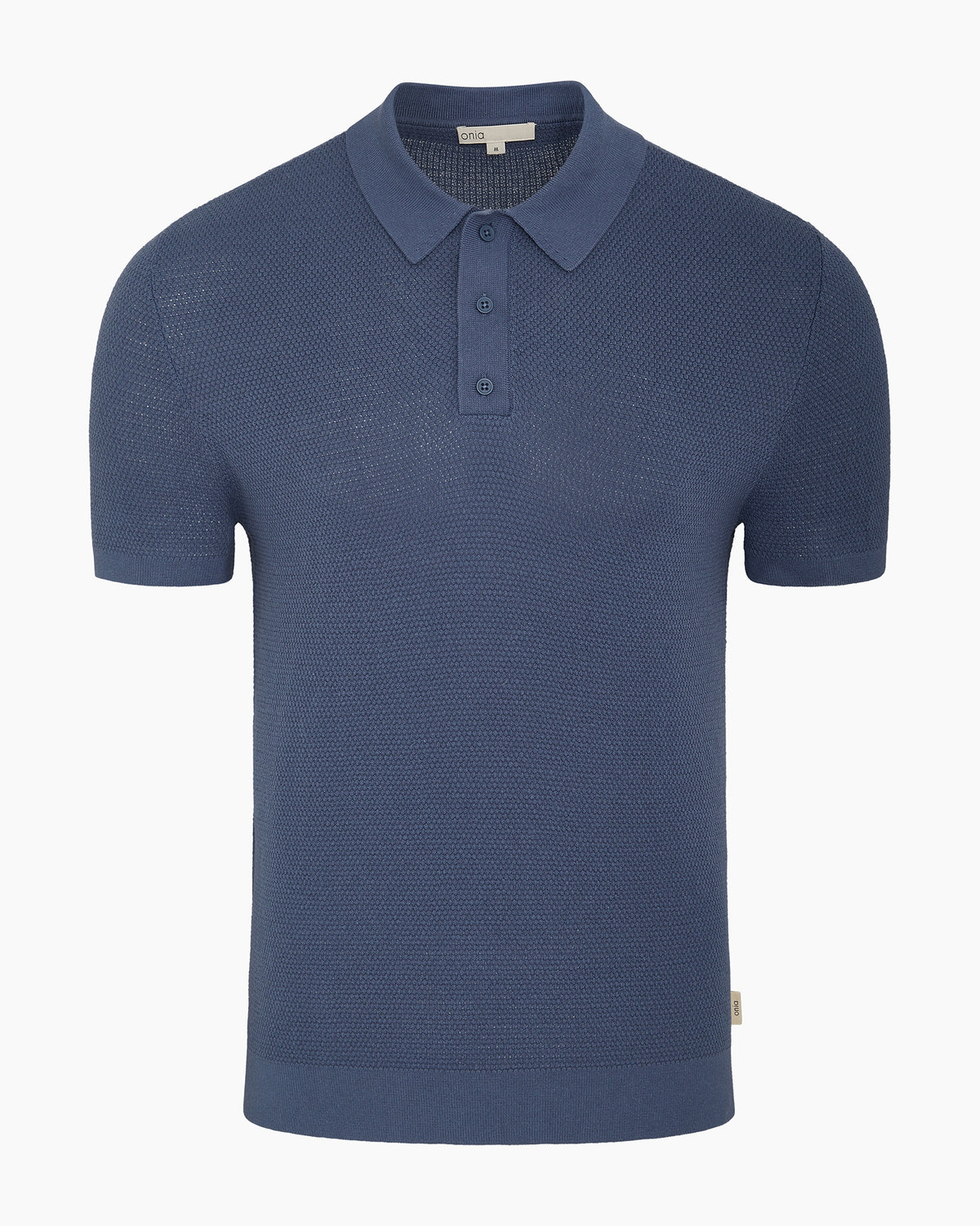 Cotton Textured Knit Polo