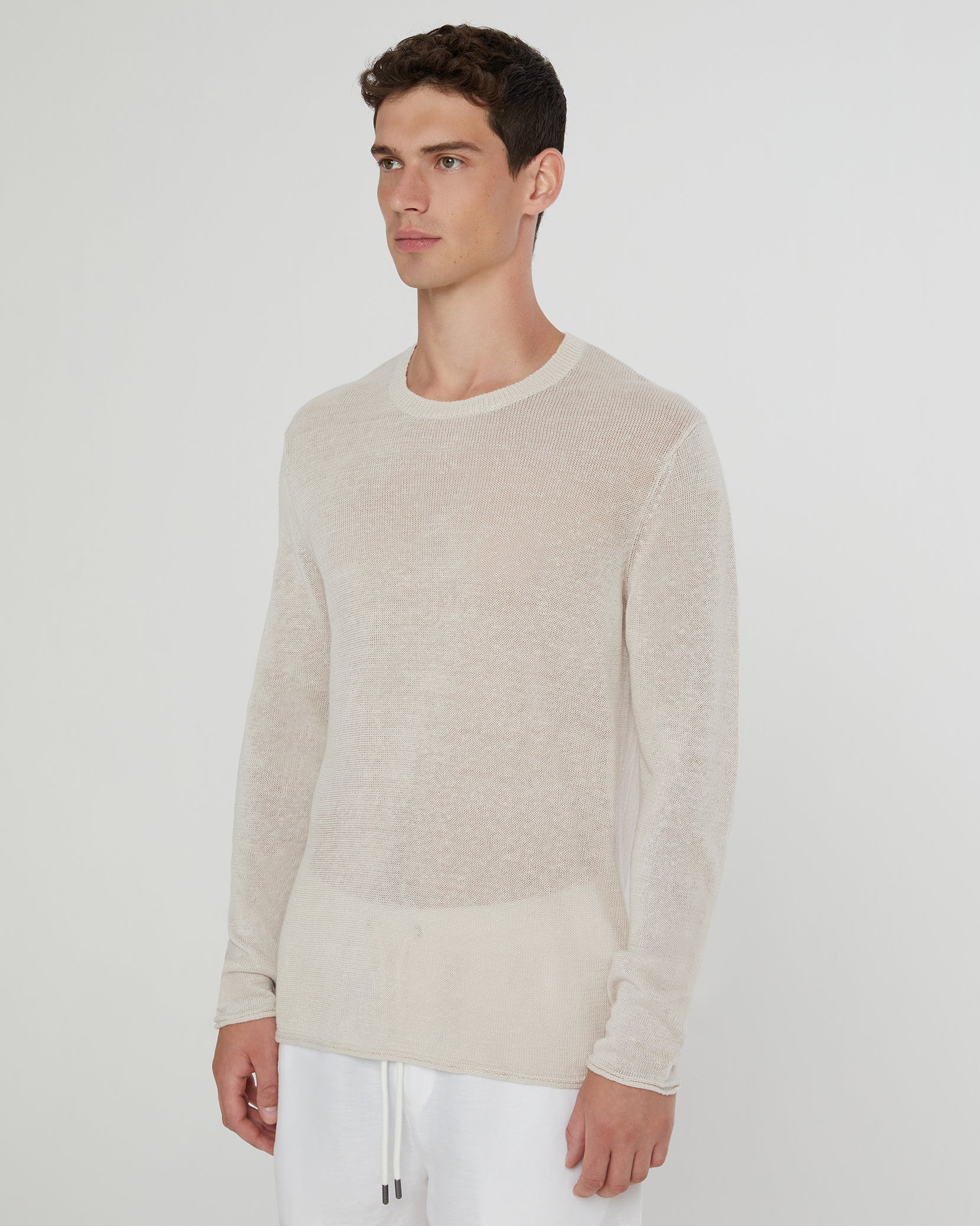Kevin Crewneck Linen Sweater