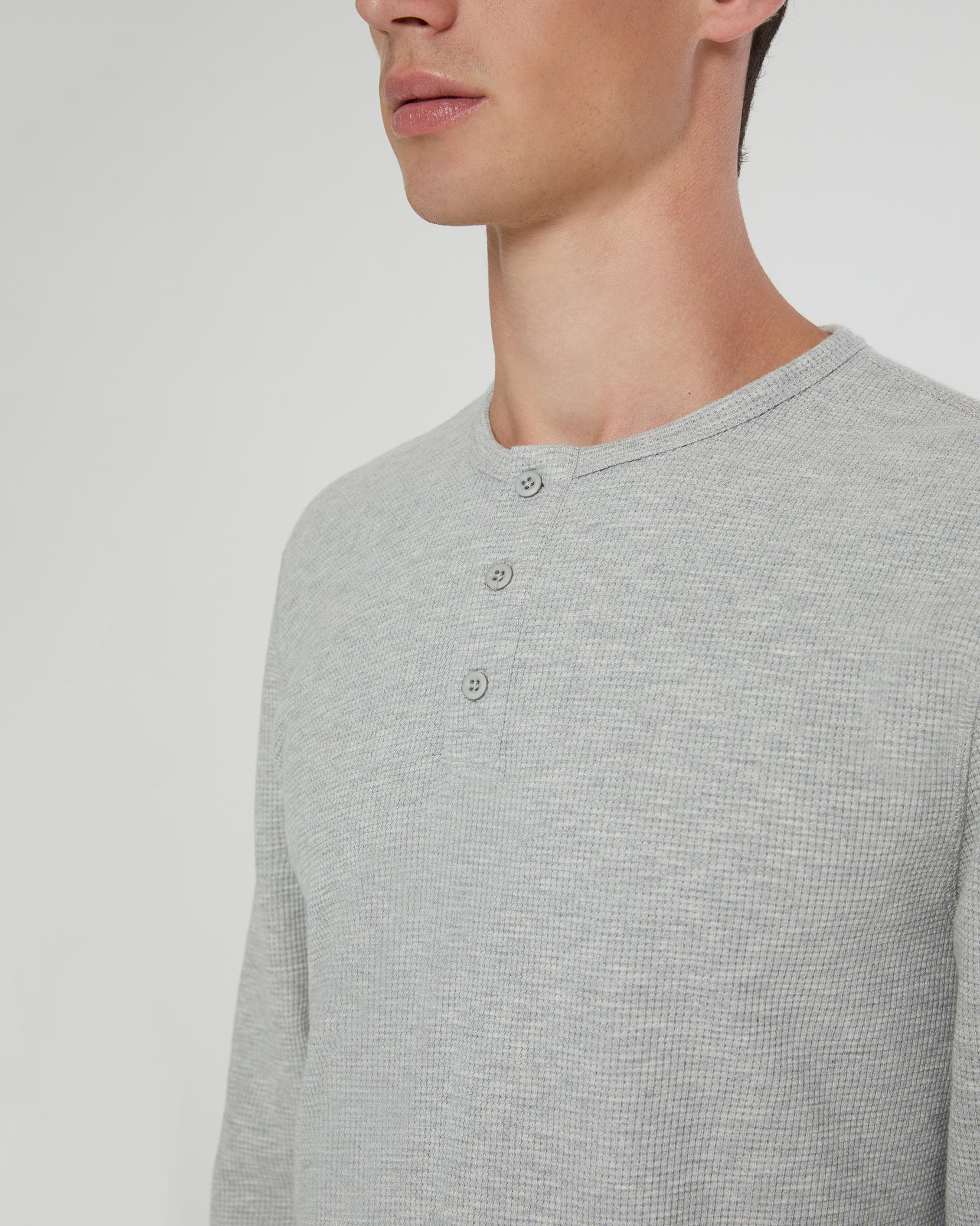 Men's Waffle-knit Henley Athletic Top - All In Motion™ : Target