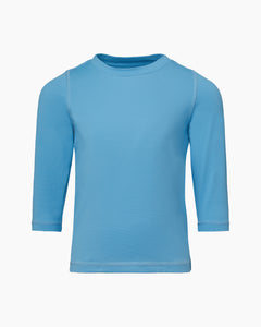 Kids Long Sleeve Sun Tee in Pool Blue - 1 - Onia