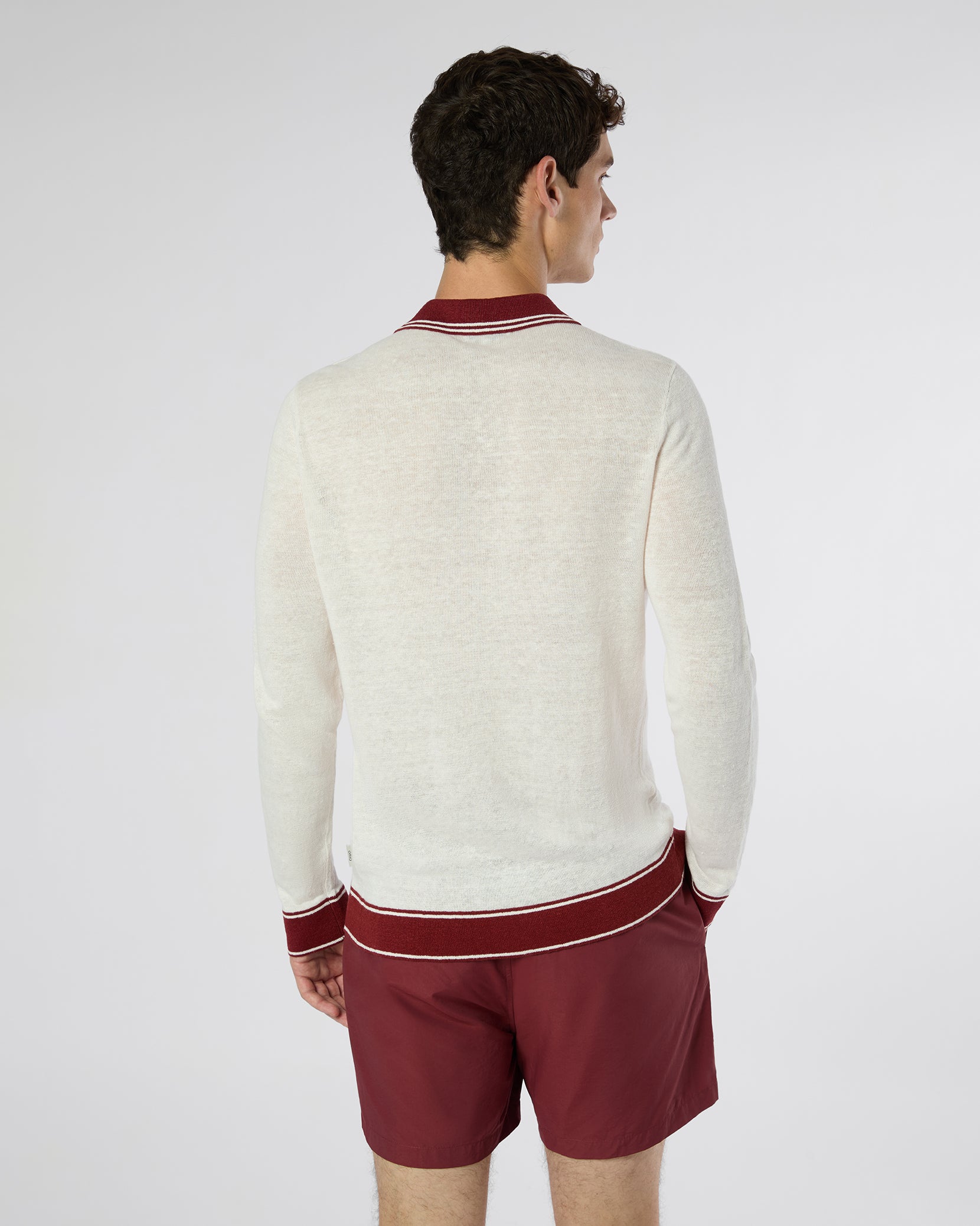 Linen Long Sleeve Sweater Polo – onia Linen Long Sleeve Sweater Polo – onia