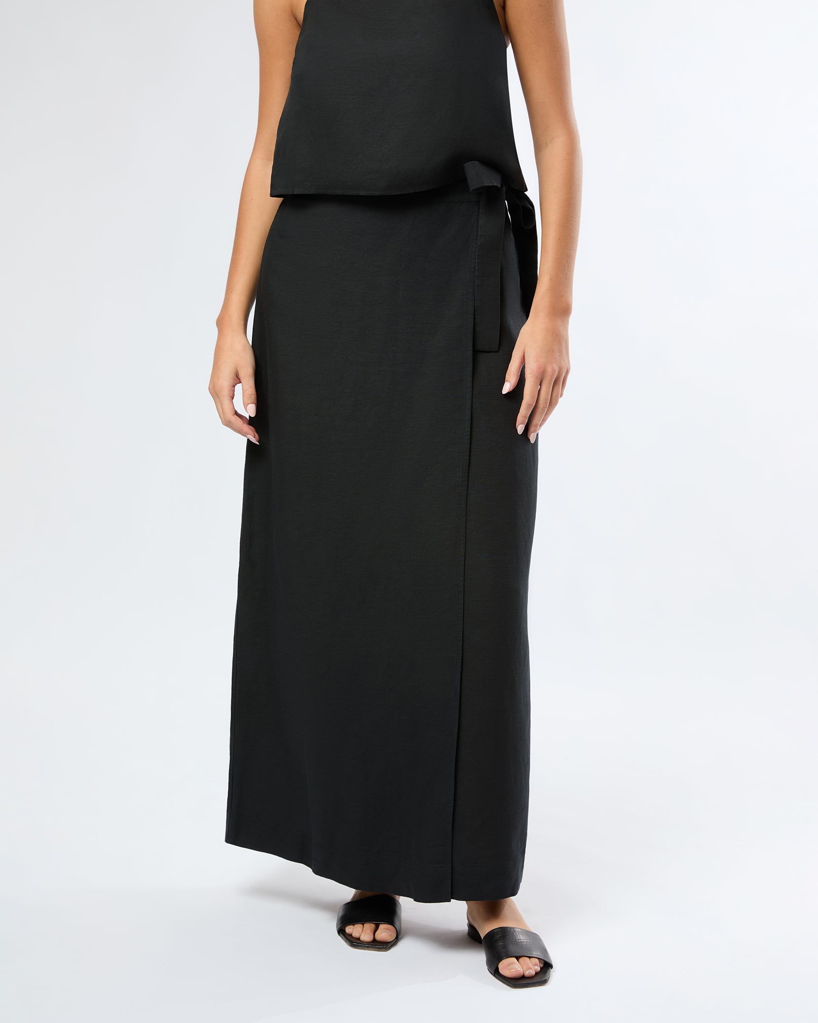Air Linen Maxi Wrap Skirt – onia