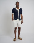 Deep Navy/White