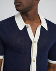 Deep Navy/White