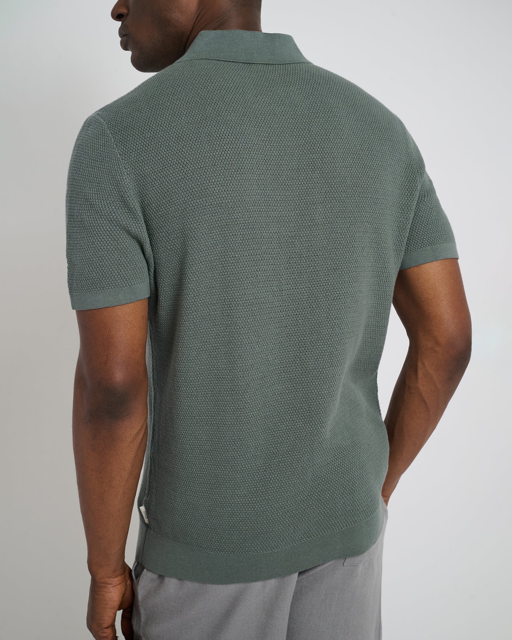 新品未使用　半額以下　ATON ／NATURAL DYED POLO KNIT COTTON WASHI KNIT | HALF SLEEVE POLO SWEATER – ATON | エイトン