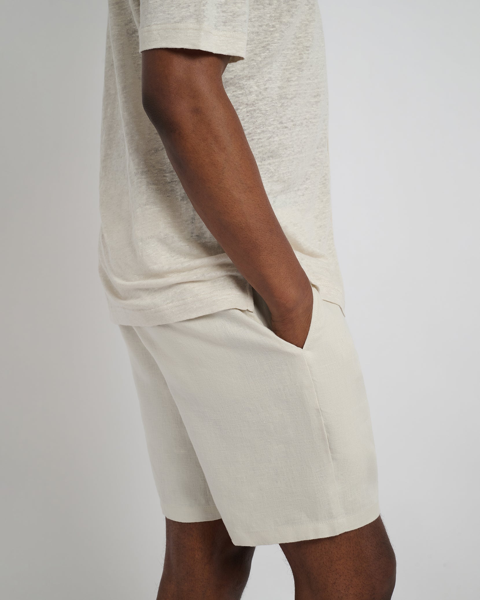 Linen Fixed-Waist Short – onia
