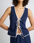 Deep Navy/White