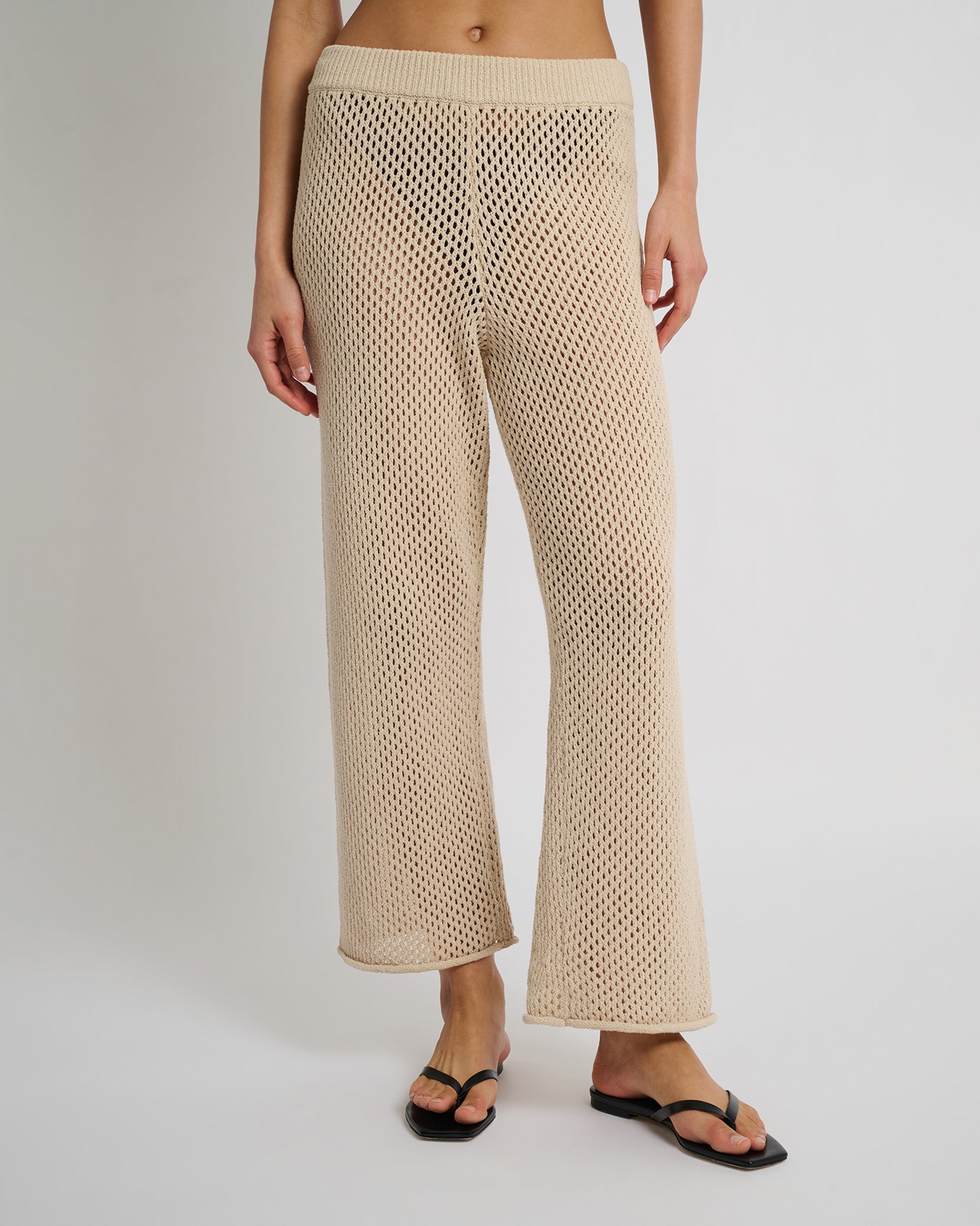 Crochet Knit Wide Leg Pant – onia