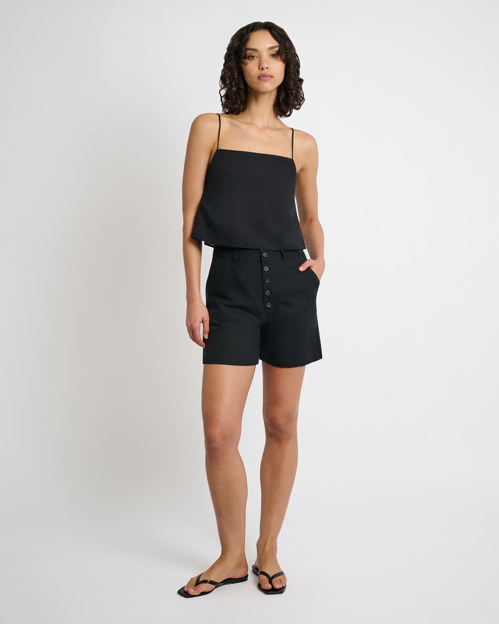 Air Linen Boyfriend Short