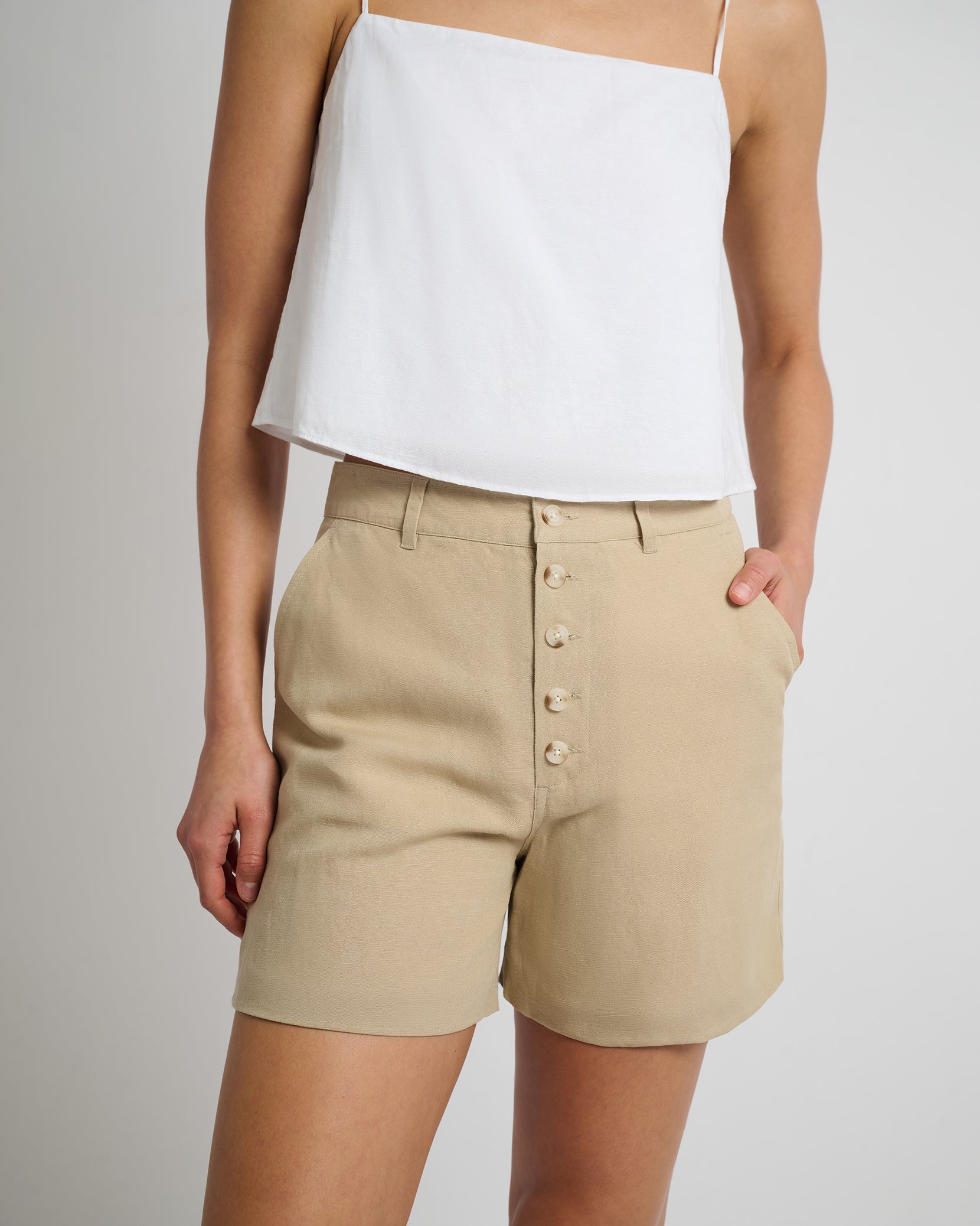 Air Linen Boyfriend Short