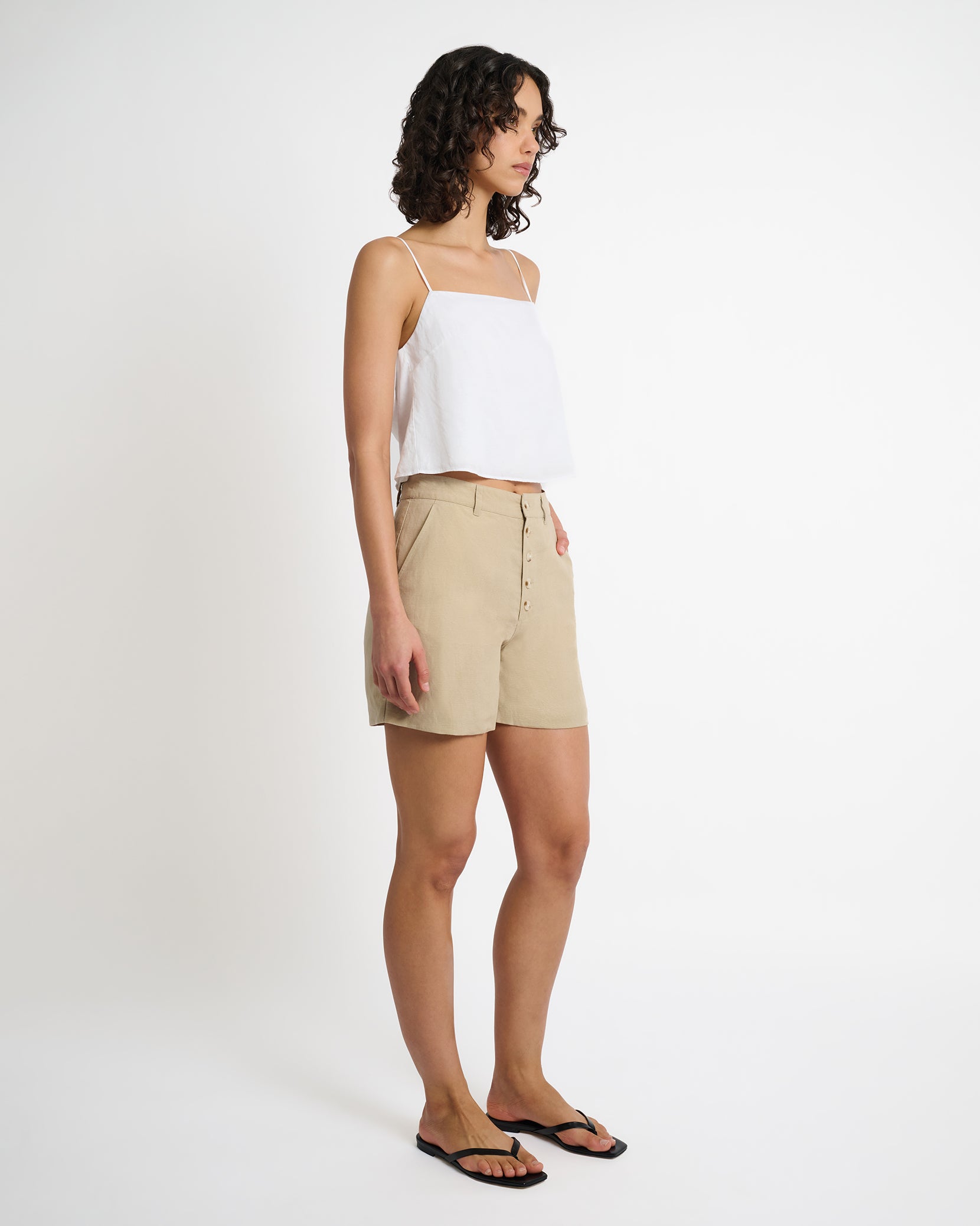 Air Linen Boyfriend Short