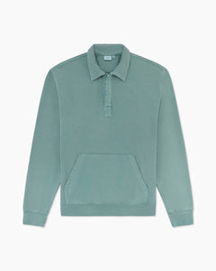 Garment Dye Polo Pullover in Sea-Moss - 1 - Onia