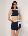 Deep Navy/White