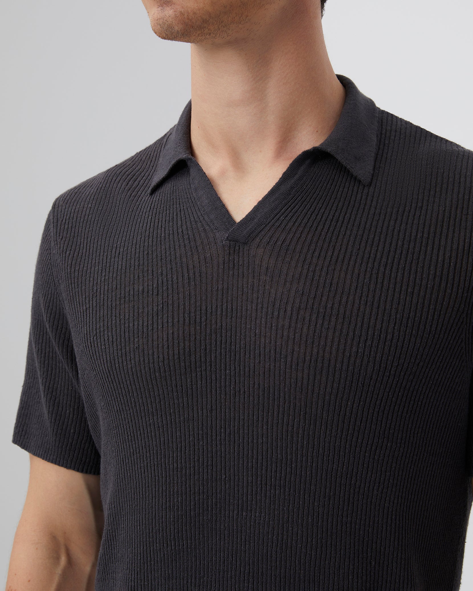 Johnny Collar Ribbed Polo – onia Johnny Collar Ribbed Polo – onia