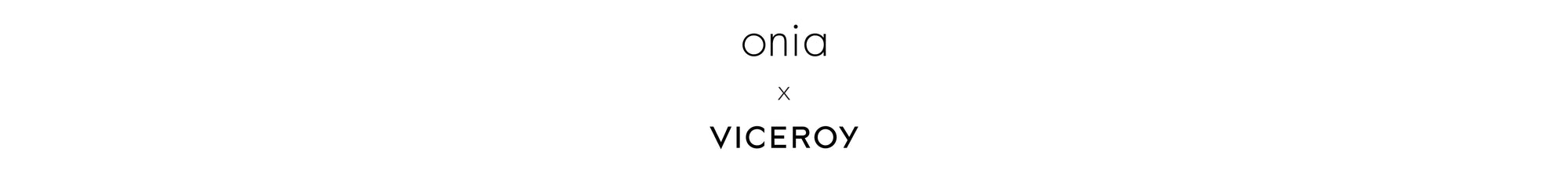Onia and Viceroy logos on a white background