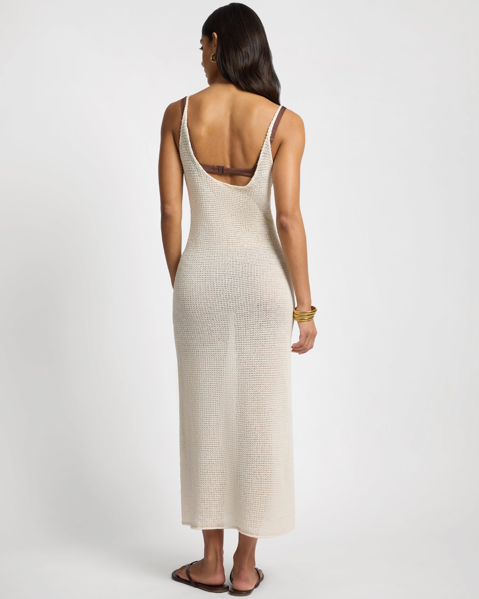 linen jumper dress Blend - Flax - 2X asymmetrical hem Textured Linen Sweater Scoop Maxi