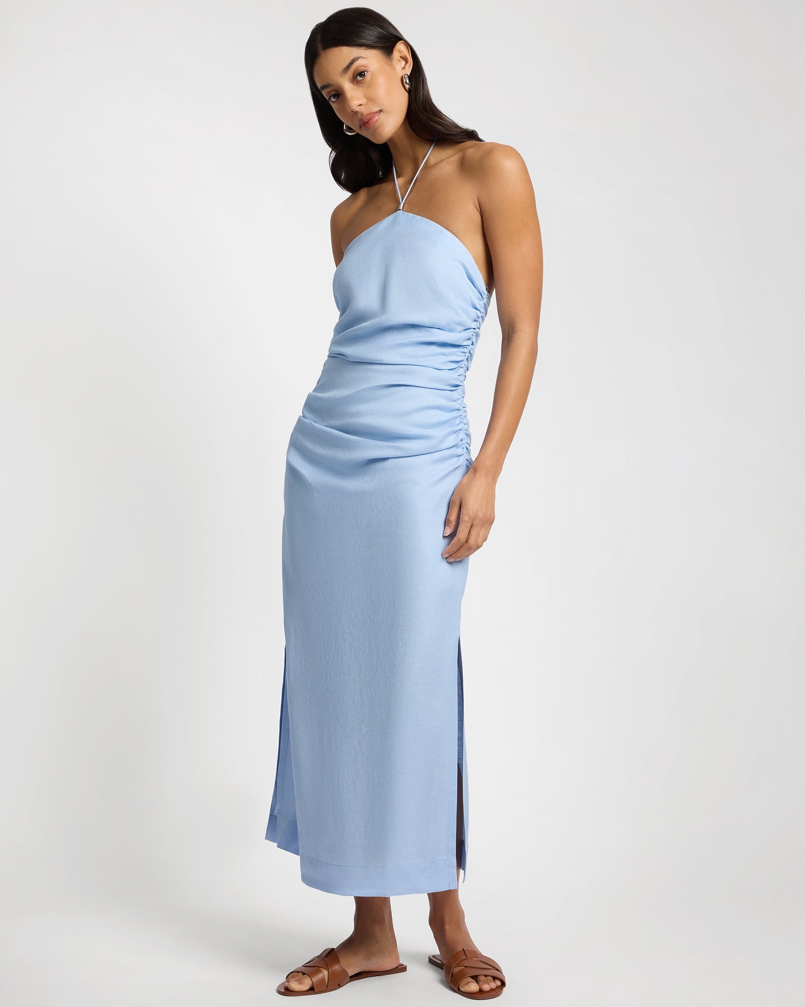 Ruched Halter Dress – onia