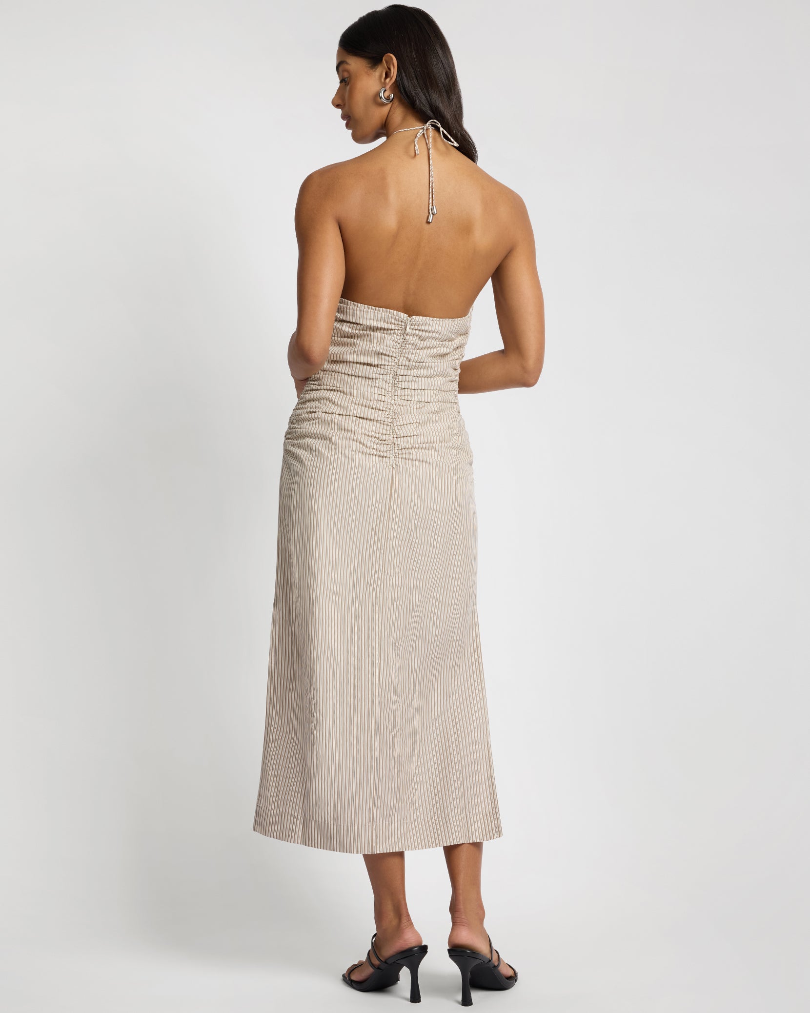 elisha ruched halter dress Elisha Halter Mini Dress - Black