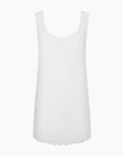 Air Linen Scallop Shift Dress