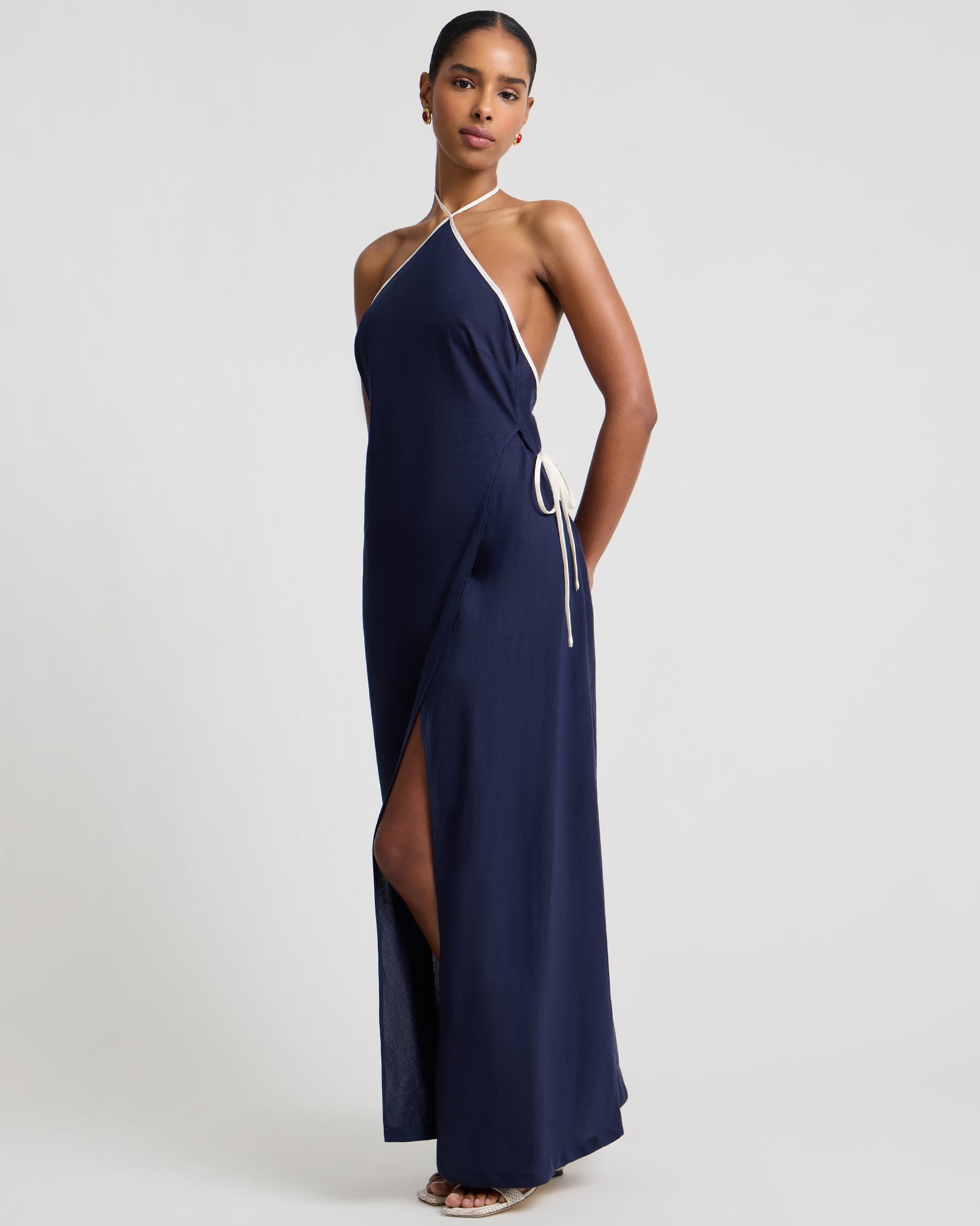 Swatch Halter Wrap Dress onia Swatch Halter Wrap Dress onia
