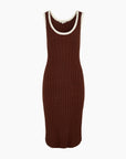 Cotton Boucle Scoop Tank Dress