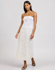Crochet Knit Mix Media Dress