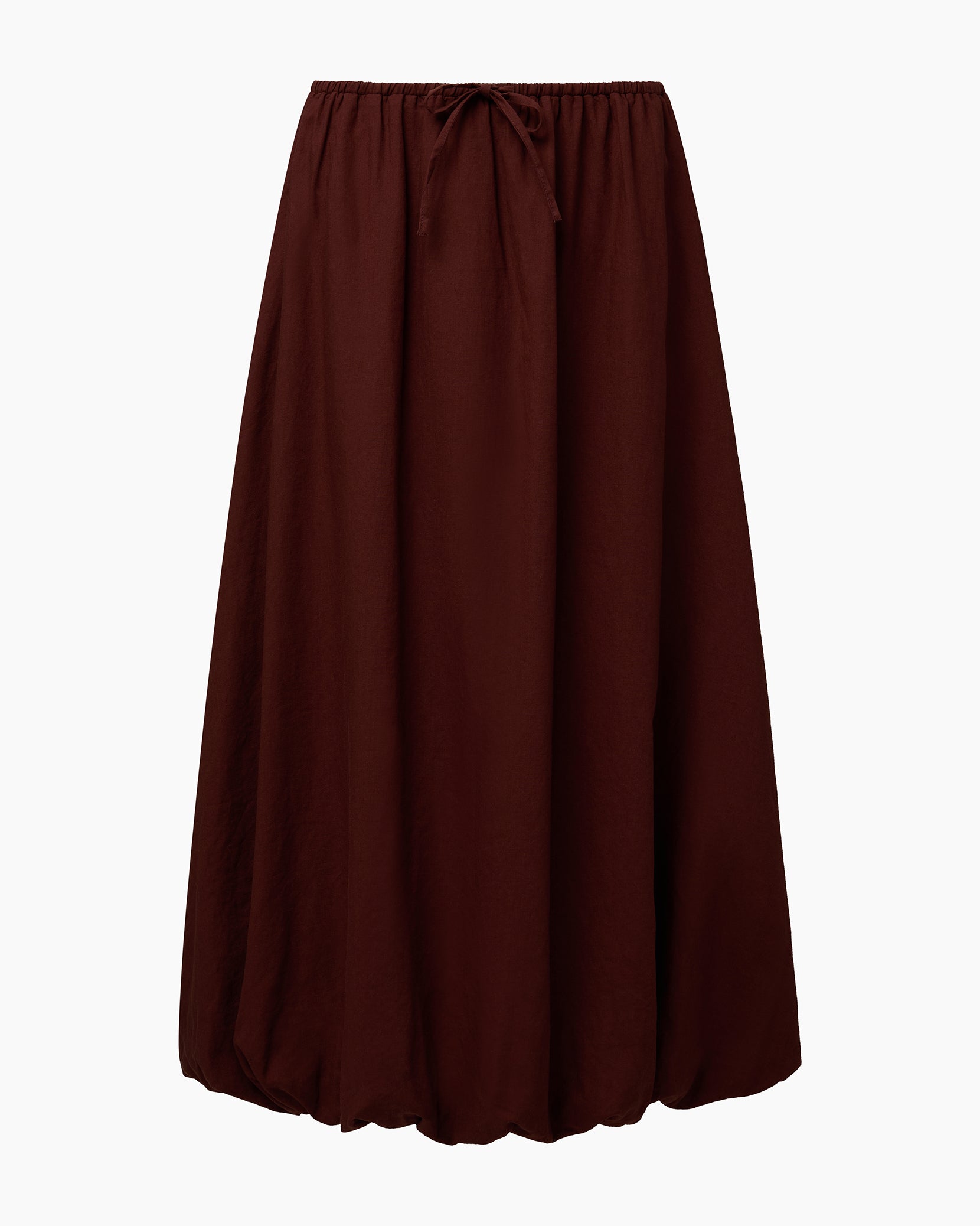 Air Linen Bubble Maxi Skirt