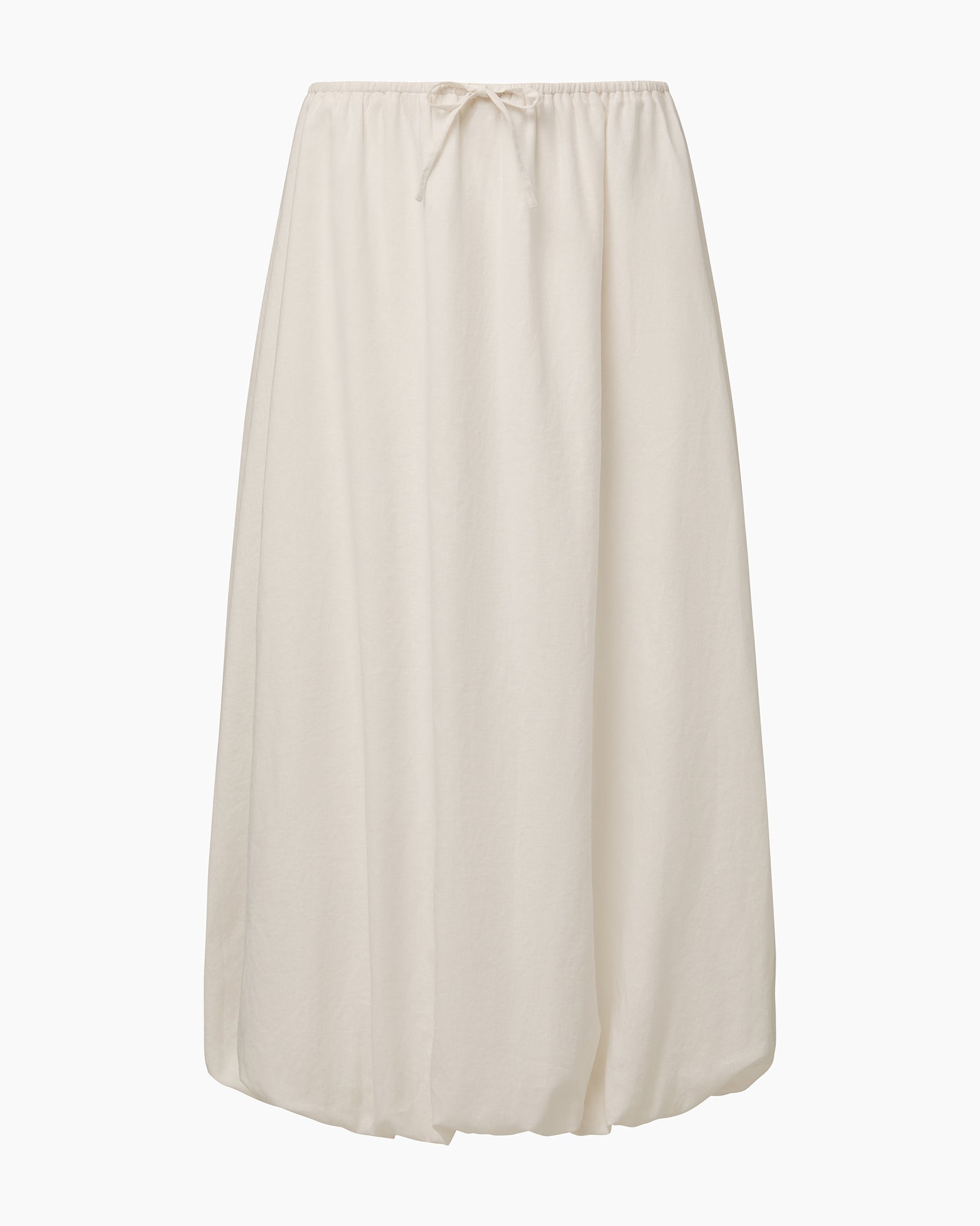 Air Linen Bubble Maxi Skirt