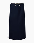 Air Linen Midi Skirt