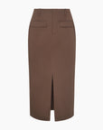 Front Slit Midi Skirt