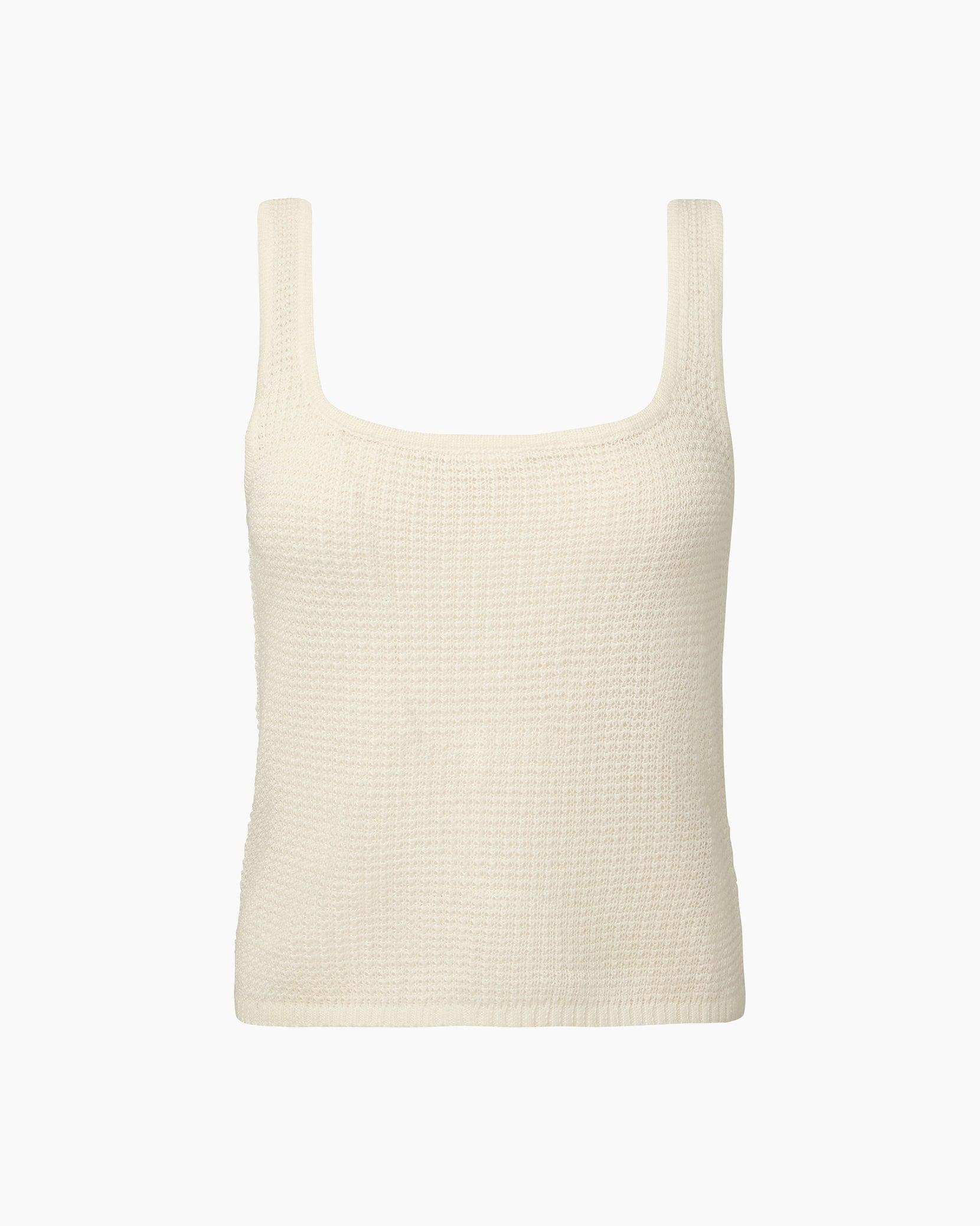 Linen Knit Square Neck Tank – onia