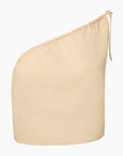 Crinkle Gauze One-shoulder Top