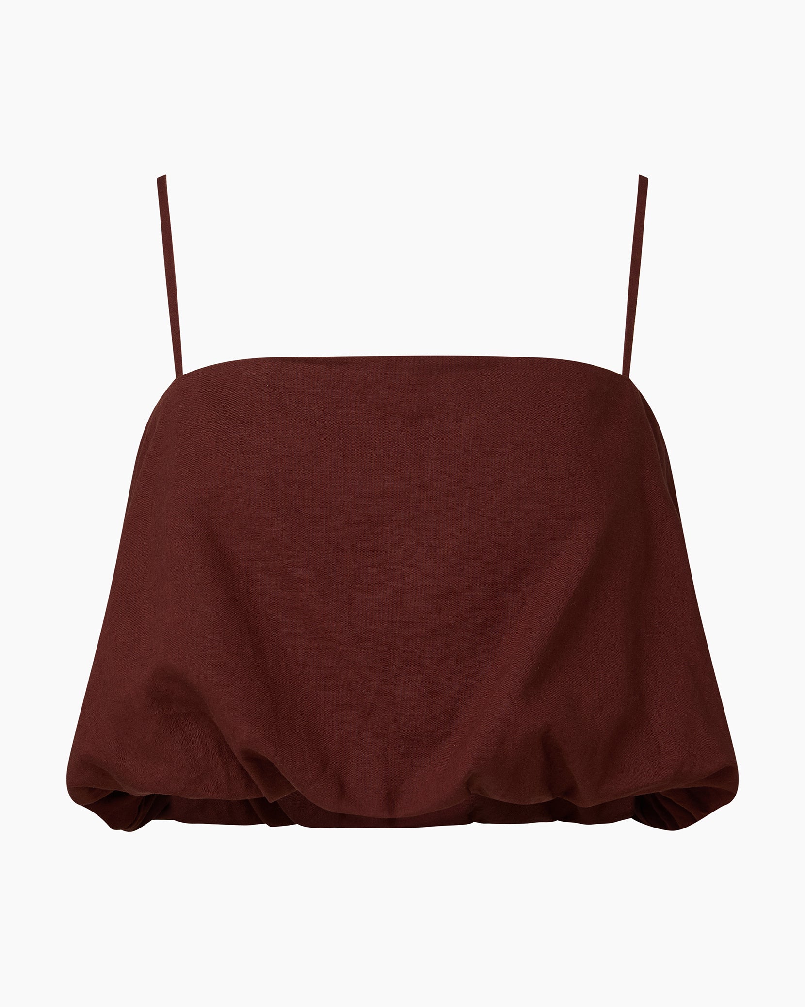 Air Linen Bubble Crop Top