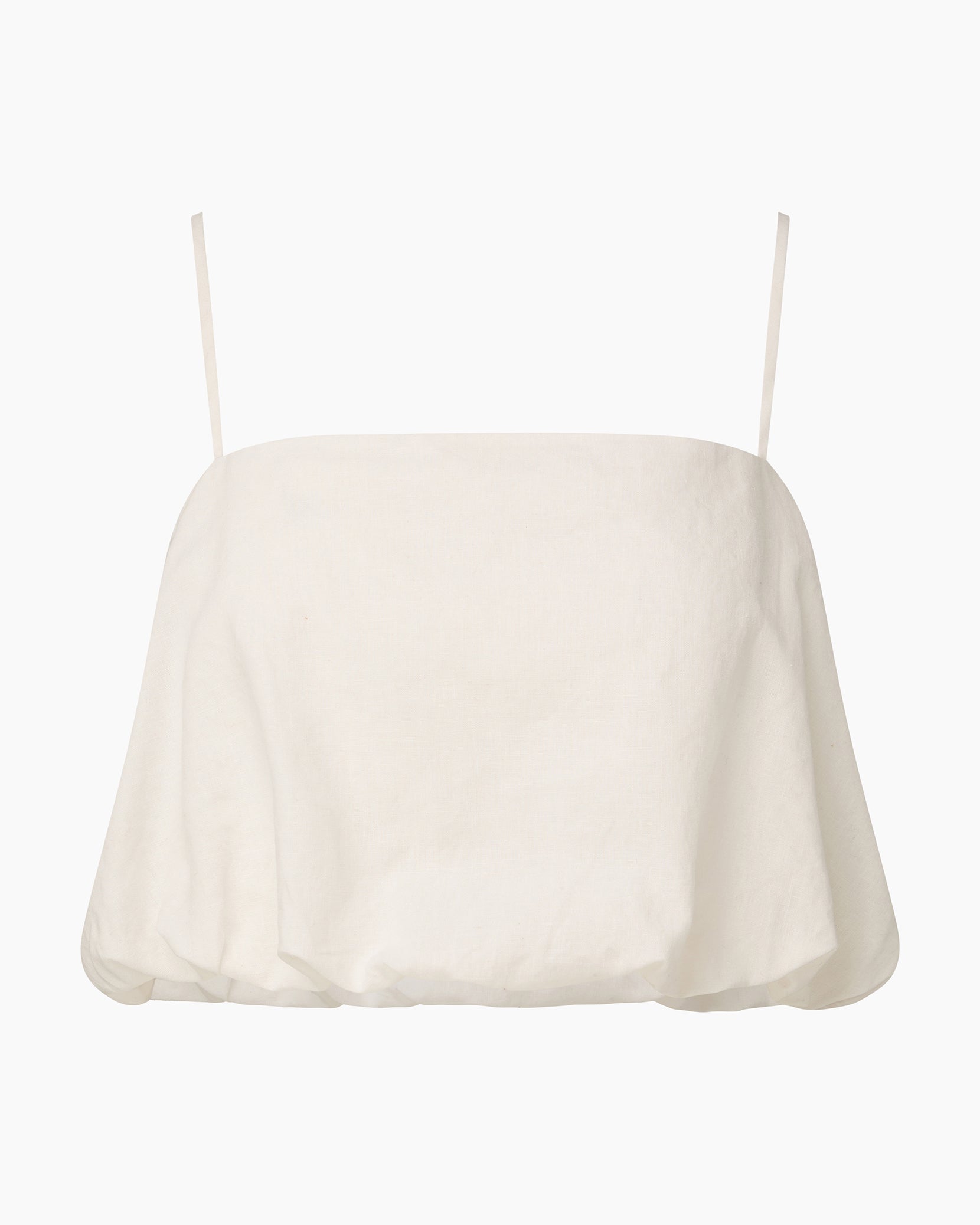 Air Linen Bubble Crop Top