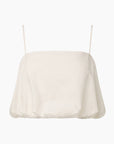 Air Linen Bubble Crop Top