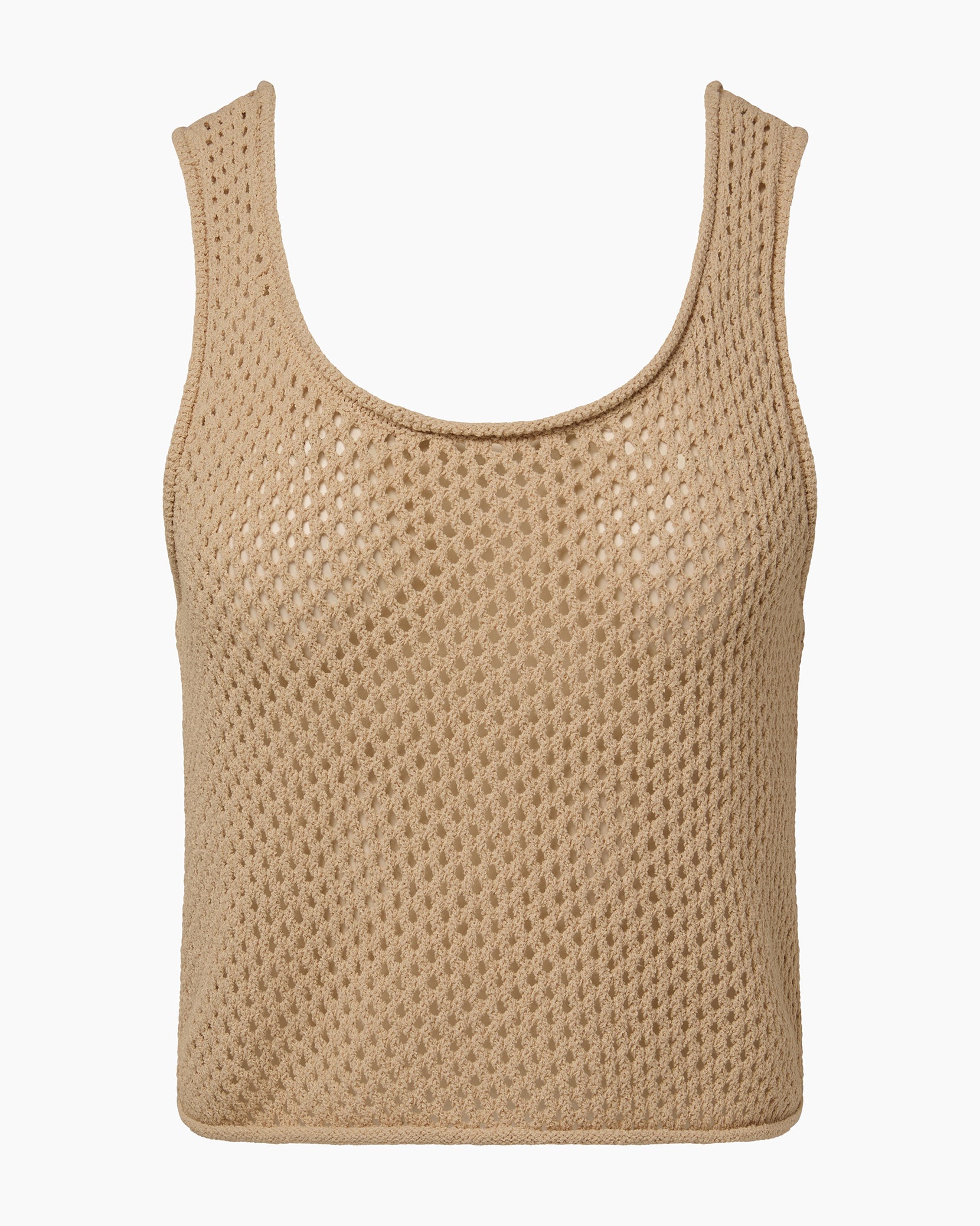 Crochet Knit Scoop Tank
