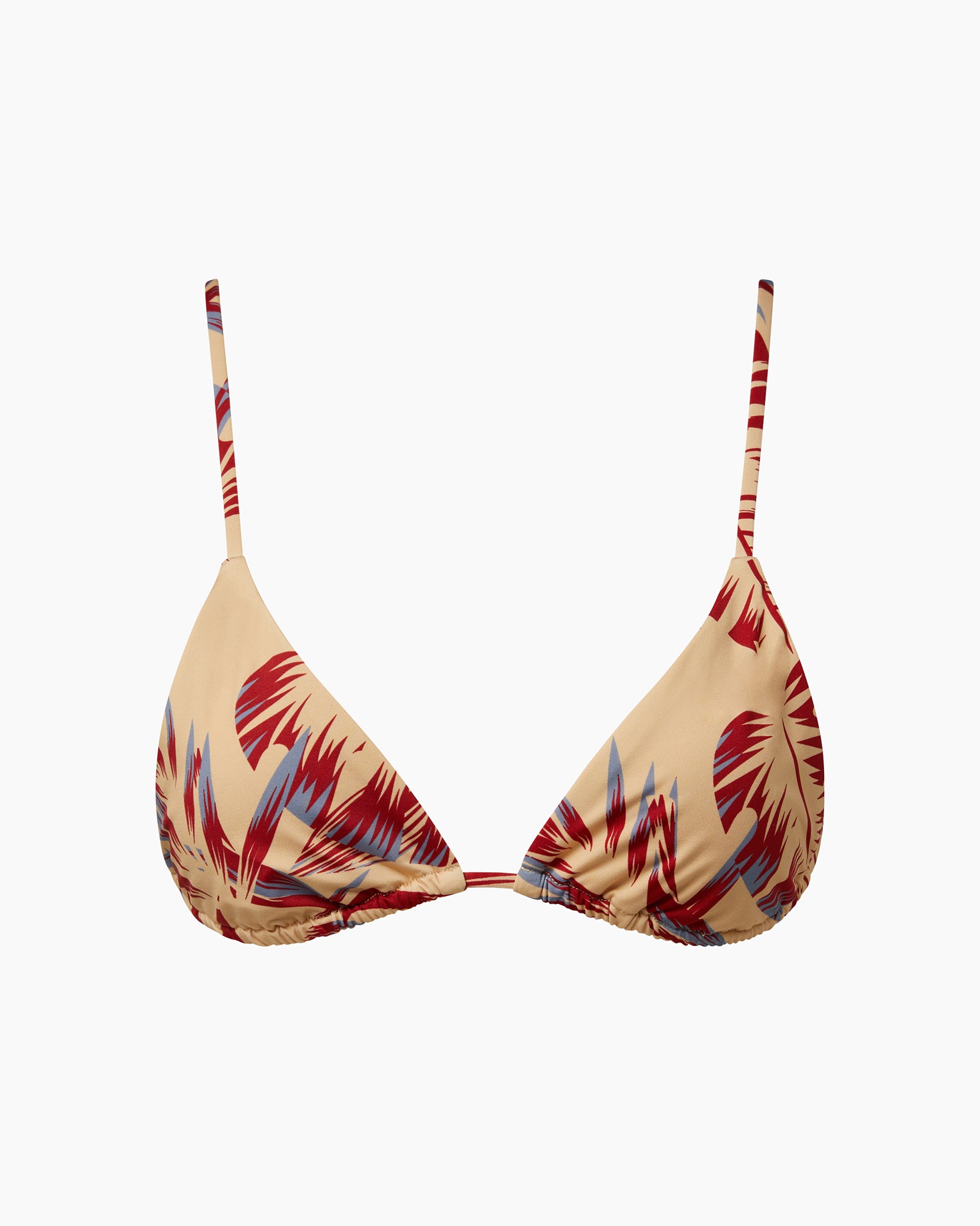 Isla Strappy Triangle Bikini Top - Tropical Rainbow – Whipped Cream Swimwear