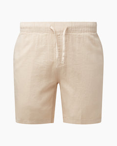Linen Pull-On Short in Sand - 1 - Onia