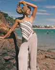 Crochet Knit Drawstring Pant