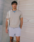 Shaun Stretch Linen Polo
