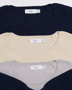 Waffle Cashmere Boxset in Deep-Navy - 7 - Onia