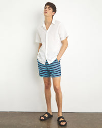 Deep Navy Indigo Stripe